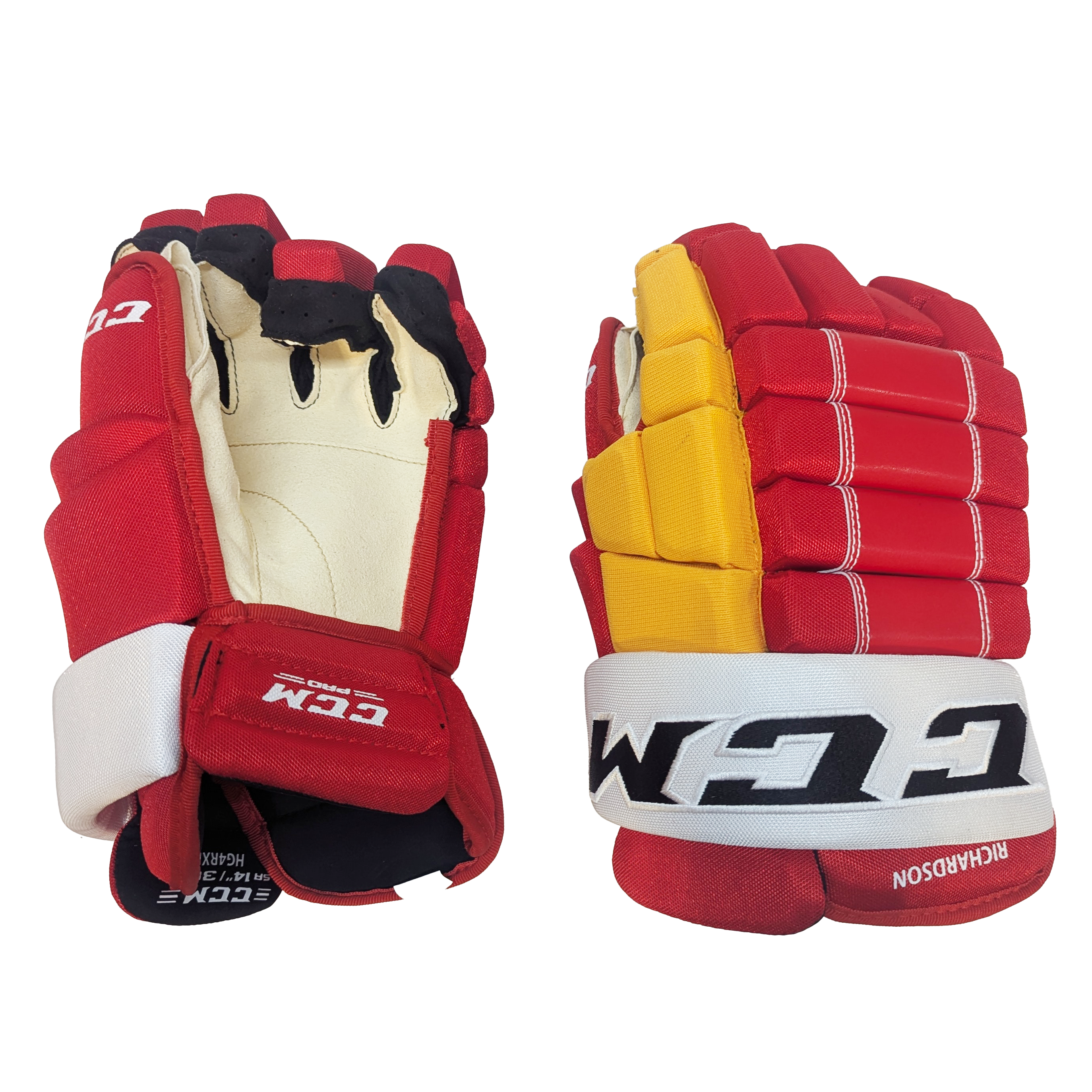 CCM HG4RPP - Gant NHL Pro Stock - Brad Richardson (Rouge/Blanc/Jaune)